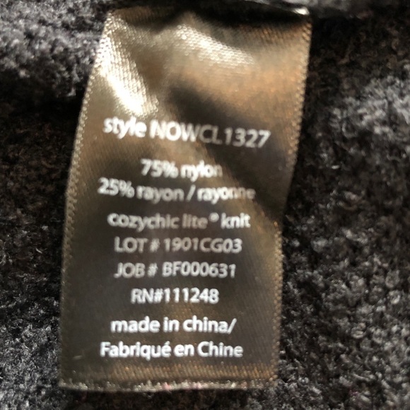 Barefoot Dreams CozyChic Lite Black Cardigan Sweater Women Size L Open Longline - Picture 11 of 12